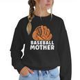 Baseball Mother Lover Baseballer Player Match Baseball Mom Women Crewneck Sweatshirt Baseball Mother Lover Baseballer Player Match Baseball Mom Women Crewneck Sweatshirt