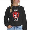 Best Baseball Mom Ever Baseball Women Crewneck Sweatshirt