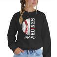Class Of 2025 Senior 2025 Baseball Mom 2025 Women Crewneck Sweatshirt