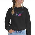 Cute Mother's Day Teeball T-Ball Baseball Mom Women Crewneck Sweatshirt