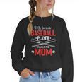My Favorite Baseball Player Calls Me Mom Baseball Moms Women Crewneck Sweatshirt My Favorite Baseball Player Calls Me Mom Baseball Moms Women Crewneck Sweatshirt