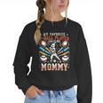 Favorite T-Ball Player Calls Mommy Baseball Mom Women Crewneck Sweatshirt Favorite T-Ball Player Calls Mommy Baseball Mom Women Crewneck Sweatshirt