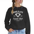 Home Plate Social Club Baseball Moms Group Tee Women Crewneck Sweatshirt Home Plate Social Club Baseball Moms Group Tee Women Crewneck Sweatshirt
