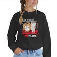 Hot Mess Always Stressed Baseball Mom Women Crewneck Sweatshirt