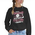 I'm a Baseball Mom We Don't Do That Keep Calm Thing Women Crewneck Sweatshirt