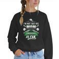 I'm Not Just His Mom I'm His Number 1 Fan Baseball Mommy Women Crewneck Sweatshirt