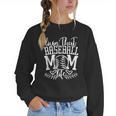 Living That Baseball Mom Life Sporty Humor Women Crewneck Sweatshirt Living That Baseball Mom Life Sporty Humor Women Crewneck Sweatshirt