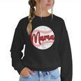 Mama Baseball Mom Women Crewneck Sweatshirt