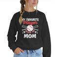 Mother's Day Baseball Mom Women Crewneck Sweatshirt