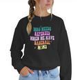 Who Needs Referees When We Have Baseball Moms Women Crewneck Sweatshirt Who Needs Referees When We Have Baseball Moms Women Crewneck Sweatshirt