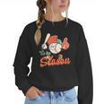 Retro Tis The Season Baseball Mom Baseball Lover Boys Kids Women Crewneck Sweatshirt