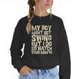 Sassy Baseball Mom Women Crewneck Sweatshirt