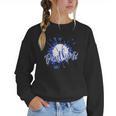 School Spirit Panthers Panther Pride Baseball Mom For Women Women Crewneck Sweatshirt