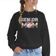 Senior Mom Class Of 2024 Baseball Mom Bandana Graduation Women Crewneck Sweatshirt