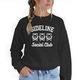 Sideline Social Club Baseball Mom 2024 Mother's Day Women Crewneck Sweatshirt Sideline Social Club Baseball Mom 2024 Mother's Day Women Crewneck Sweatshirt