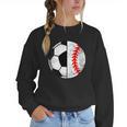 Soccer Baseball Player Soccer Baseball Mom Women Crewneck Sweatshirt Soccer Baseball Player Soccer Baseball Mom Women Crewneck Sweatshirt