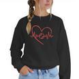 I Am Somebody's Loudmouth Baseball Mama Baseball Mom Women Crewneck Sweatshirt