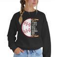 It Takes a Lot Of Balls To Be a Baseball Mom Women Crewneck Sweatshirt