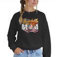 Vintage American Flag Baseball Mom Patriotic 4th July Women Crewneck Sweatshirt Vintage American Flag Baseball Mom Patriotic 4th July Women Crewneck Sweatshirt