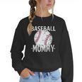 Vintage Baseball Mommy Mother's Day Sports Lover Mom Women Crewneck Sweatshirt Vintage Baseball Mommy Mother's Day Sports Lover Mom Women Crewneck Sweatshirt