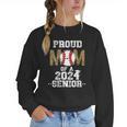 Womens Proud Mom Of a 2024 Senior Class Of 2024 Baseball Mom Women Crewneck Sweatshirt Womens Proud Mom Of a 2024 Senior Class Of 2024 Baseball Mom Women Crewneck Sweatshirt