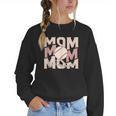 Women's Retro Baseball Mama Distressed Baseball Mom Life Women Crewneck Sweatshirt Women's Retro Baseball Mama Distressed Baseball Mom Life Women Crewneck Sweatshirt