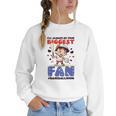 Always Your Biggest Fan Baseball Mom Women Crewneck Sweatshirt