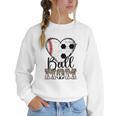 Ball Mom Heart Soccer Baseball Mom Women Crewneck Sweatshirt Ball Mom Heart Soccer Baseball Mom Women Crewneck Sweatshirt