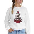 Baseball Christmas Tree Proud Baseball Mom Tee Women Crewneck Sweatshirt