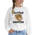 Baseball Godmother Leopard Heart Baseball Mom Game Day Women Crewneck Sweatshirt Baseball Godmother Leopard Heart Baseball Mom Game Day Women Crewneck Sweatshirt