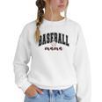 Baseball Mama Cute Women Team Mom Or Baseball Mom Sports Premium Women Crewneck Sweatshirt