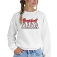 Baseball Mama Retro Groovy Baseball Mom Women Mother's Day Women Crewneck Sweatshirt Baseball Mama Retro Groovy Baseball Mom Women Mother's Day Women Crewneck Sweatshirt