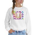 Baseball Mama Sport Women Proud Baseball Mom Raglan Baseball Tee Women Crewneck Sweatshirt