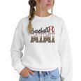 Baseball Mimi Women BallPark Mimi Baseball Mom Mother's Day Women Crewneck Sweatshirt