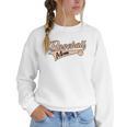 Baseball Mom Best Mama Cute Throwback Classic Women Crewneck Sweatshirt