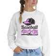 Baseball Mom Club Cool Women Crewneck Sweatshirt