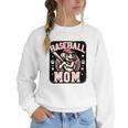 Baseball Mom Dog Mother's In My Baseball Mom Era Women Crewneck Sweatshirt