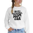In My Baseball Mom Era Groovy Women Crewneck Sweatshirt In My Baseball Mom Era Groovy Women Crewneck Sweatshirt