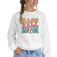 Baseball Mom Groovy Baseball Mom Women Crewneck Sweatshirt Baseball Mom Groovy Baseball Mom Women Crewneck Sweatshirt
