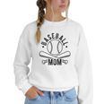 Baseball Mom Homerun Best Mom Sport Athlete Women Crewneck Sweatshirt