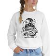 Baseball Mom May Get Loud Messy Bun Mother's Day Women Crewneck Sweatshirt