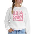 Baseball Mom Pride Heart And Bat Love Game Day Women Crewneck Sweatshirt Baseball Mom Pride Heart And Bat Love Game Day Women Crewneck Sweatshirt