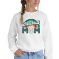 Baseball Mom Rainbow Game Day Women Crewneck Sweatshirt Baseball Mom Rainbow Game Day Women Crewneck Sweatshirt
