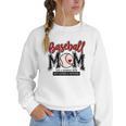 Baseball Mom Red Varsity Baseball Mama Cute Mother's Day Women Crewneck Sweatshirt Baseball Mom Red Varsity Baseball Mama Cute Mother's Day Women Crewneck Sweatshirt