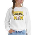 Baseball Mom Sports Mom Yellow Women Crewneck Sweatshirt Baseball Mom Sports Mom Yellow Women Crewneck Sweatshirt