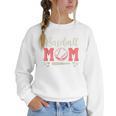 Baseball Mom And Sweet For Moms With Baseball Kids Women Crewneck Sweatshirt Baseball Mom And Sweet For Moms With Baseball Kids Women Crewneck Sweatshirt