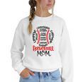 Baseball MomBall Game Mother's Day 2023 Women Crewneck Sweatshirt Baseball MomBall Game Mother's Day 2023 Women Crewneck Sweatshirt