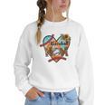 Baseball Mom Valentine Leopard Heart Softball Mother's Day Women Crewneck Sweatshirt Baseball Mom Valentine Leopard Heart Softball Mother's Day Women Crewneck Sweatshirt