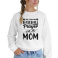 Baseball Mom Women Girls Daughter Mother Baseball Player Women Crewneck Sweatshirt