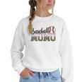 Baseball Momo Women BallPark Momo Baseball Mom Mother's Day Women Crewneck Sweatshirt Baseball Momo Women BallPark Momo Baseball Mom Mother's Day Women Crewneck Sweatshirt